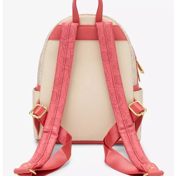 Loungefly Disney Sleeping Beauty Mini Backpack Aurora Phillip Magnetic Door Bag